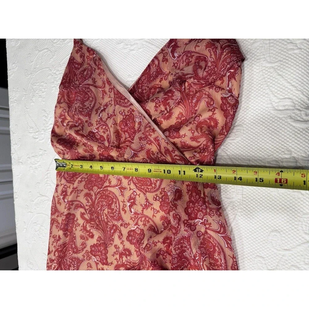 Express Women Pink  Floral Fairy    Coquette maxi dress size S  Ruffle‎ High Low - Picture 12 of 13